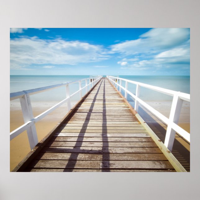 Beach Boardwalk Poster (Front)