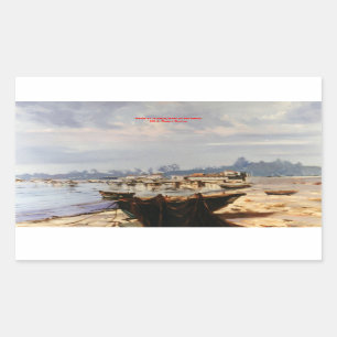 Beach boat/Boat on the beach Sticker