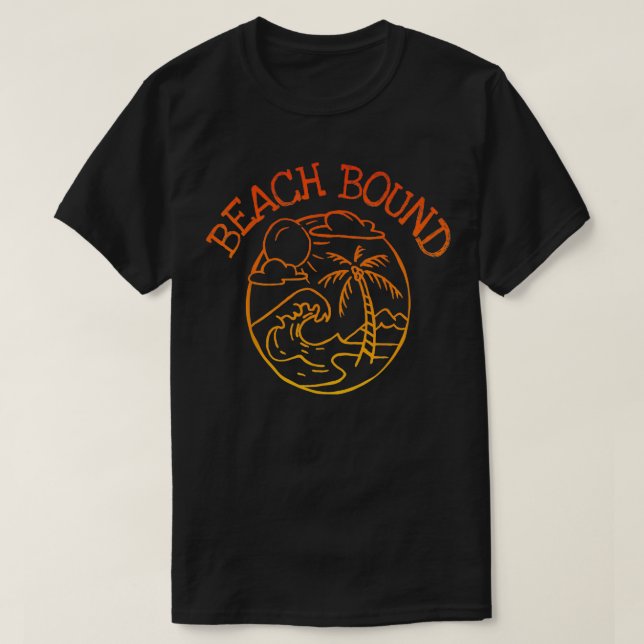 Beach Bound Lover  T-Shirt (Design Front)