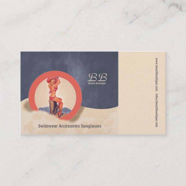 Beach Boutique - Business Card (Front)
