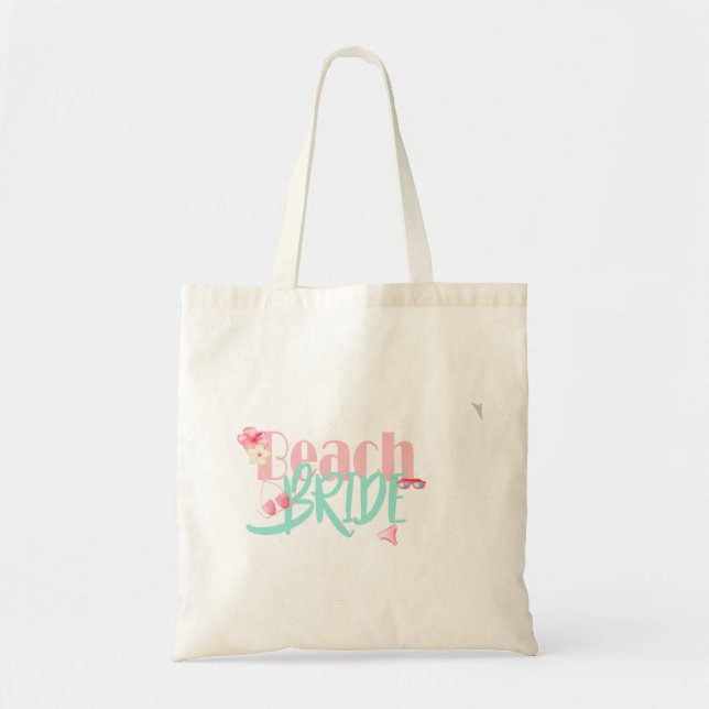 beach-bride-blue.gif tote bag (Front)