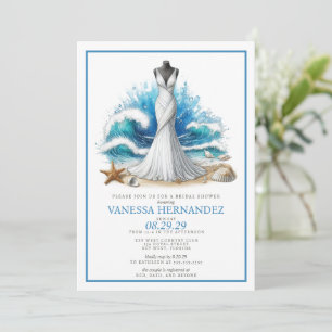 Beach Bride Bridal Shower Invitation