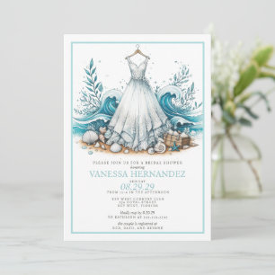 Beach Bride Bridal Shower Invitation