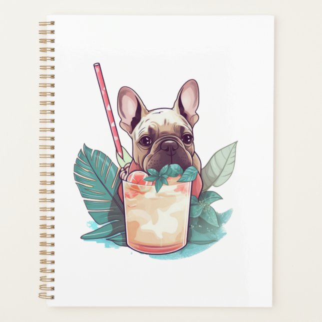 Beach Buddies: Frenchie Fizz Planner (Front)
