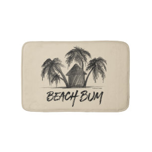 Beach Bum Bathroom Mat