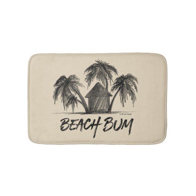 Beach Bum Bathroom Mat (Front)