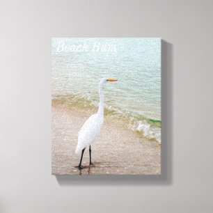 Beach Bum Bird Canvas Print