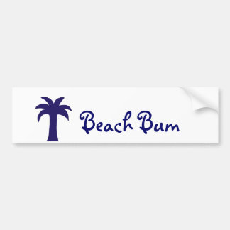 Beach Bum bumper sticker