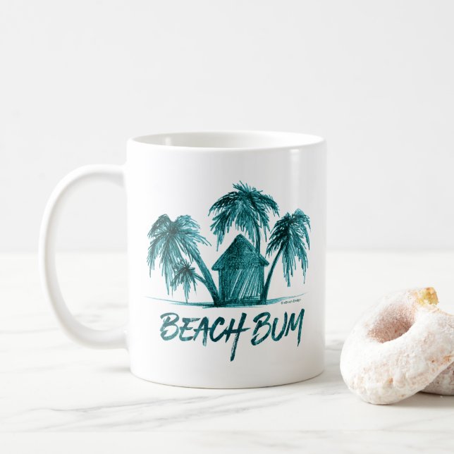 Beach Bum Coffee Mug (With Donut)