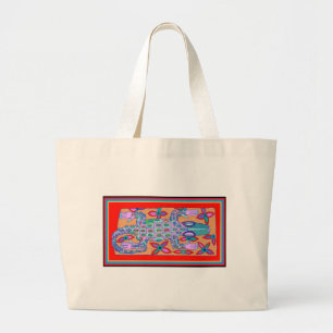 Beach Bum Croc Large Tote Bag