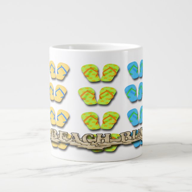 Beach Bum Flip Flops Specialty Mugs (Front)