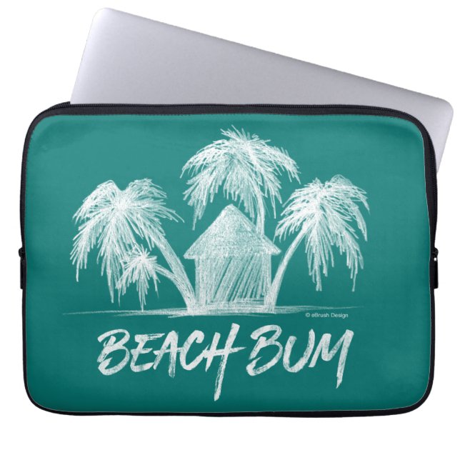 Beach Bum Laptop Sleeve (Front)