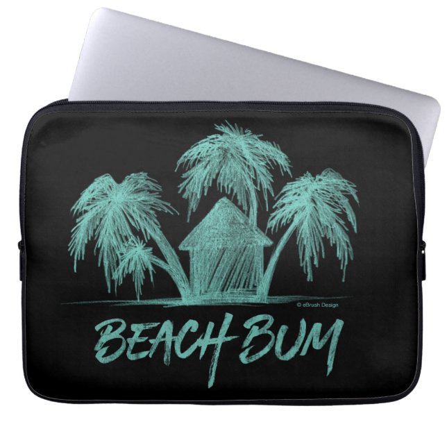 Beach Bum Laptop Sleeve (Front)