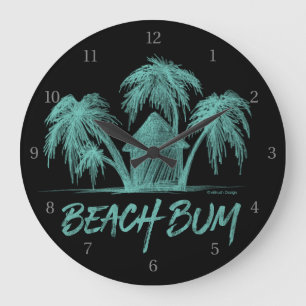 Beach Bum Large Clock