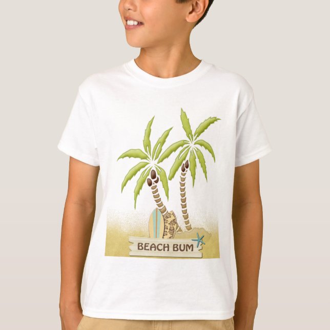 Beach Bum Palm Trees T-Shirt (Front)