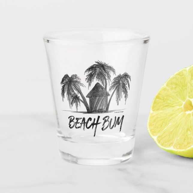 Beach Bum Shot Glass (Front)