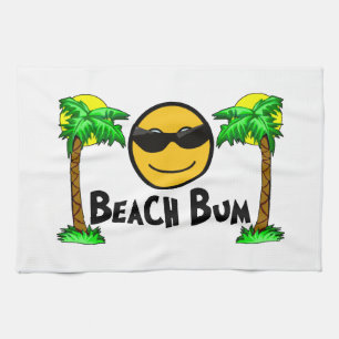 Beach Bum Sunshine & Palm Trees Kitchen Towel