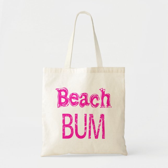 Beach Bum Tote Bag (pink) (Front)