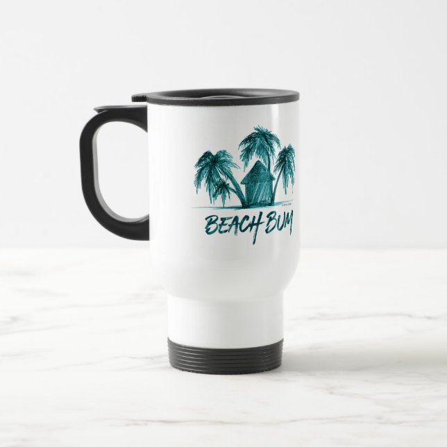 Beach Bum Travel Mug (Left)