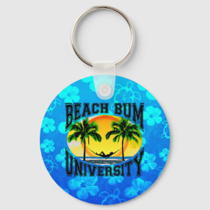 Beach Bum University Keychain