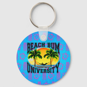 Beach Bum University Keychain
