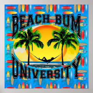 Beach Bum University Poster