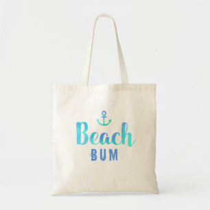Beach Bum Watercolor Anchor Cool Tote Bag