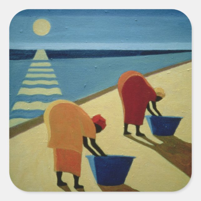 Beach Bums 1997 Square Sticker (Front)