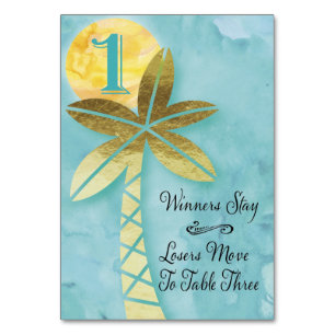 Beach Bunco Table Card #1