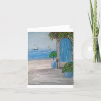 Beach Bungalow Thank You Card