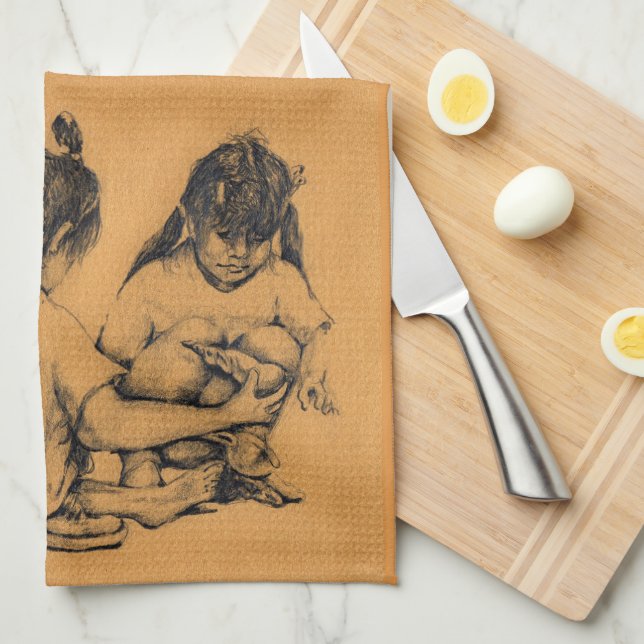 Beach Bunnies Kitchen Towel (Quarter Fold)