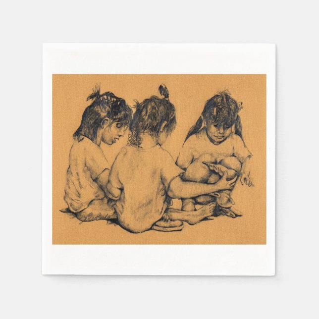 Beach Bunnies Napkin (Front)