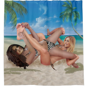 BEACH BUNNY'S TICKLE WRESTLING