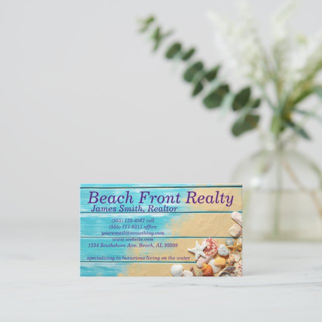 Beach Business Card (Standing Front)