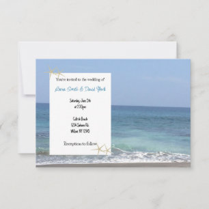 Beach Casual Wedding Invitation
