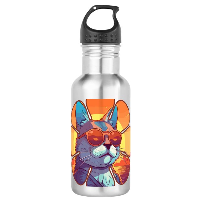 Beach Cat 710 Ml Water Bottle (Front)