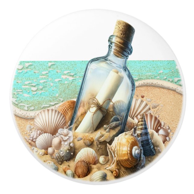 Beach  ceramic knob (Front)