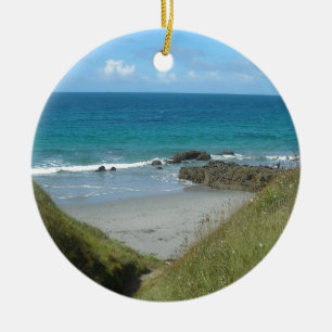 beach ceramic ornament