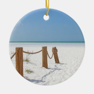 Beach Ceramic Ornament