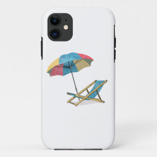 Beach Chair and Umbrella iPhone 11 Case