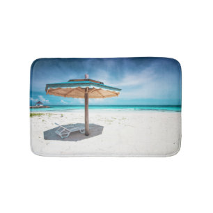 Beach Chair And Umbrella Silver Sands Beach Bath Mat