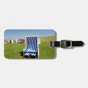 Beach chair at the North Sea Luggage Tag