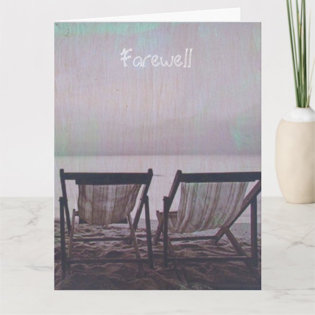 beach chair dream big card (Front)