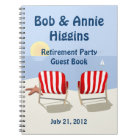 Beach Chair Retirement Party Guest Book