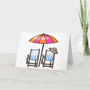 Beach Chairs Card