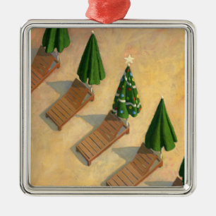 Beach Chairs Christmas ornament
