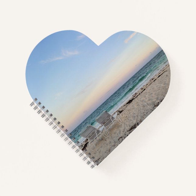 Beach Chairs & Heart Notebook (Front)