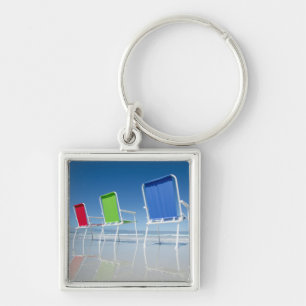 Beach Chairs In Australia Keychain