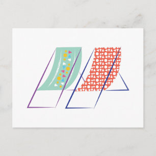 Beach Chairs Postcard