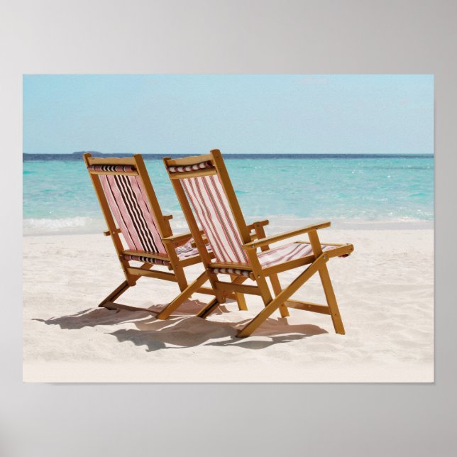 Beach Chairs Poster (Devant)